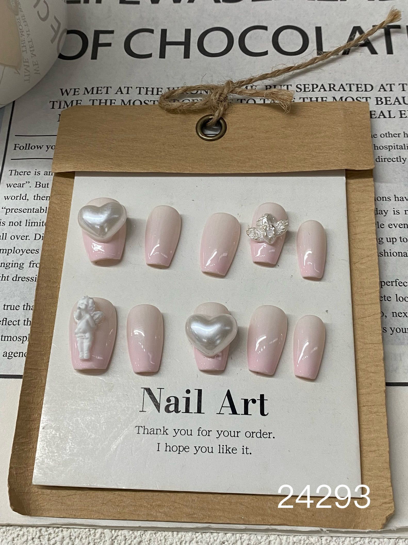 Short/ Pearly heart