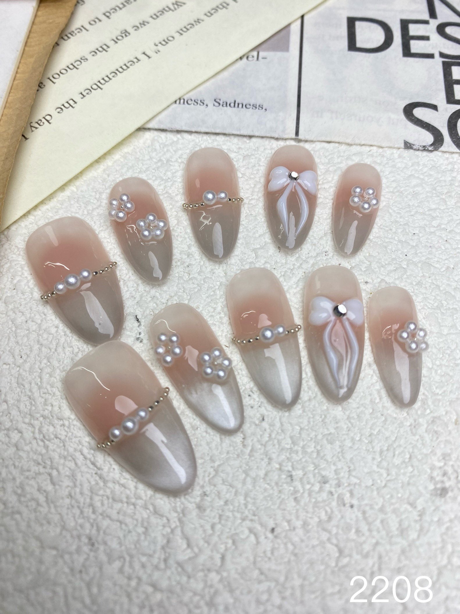 Whimsical Bow & Pearls