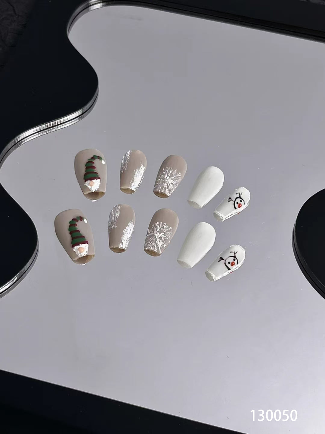 Frosted Cheer Nails 130050