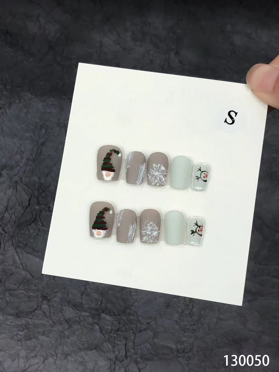 Frosted Cheer Nails 130050