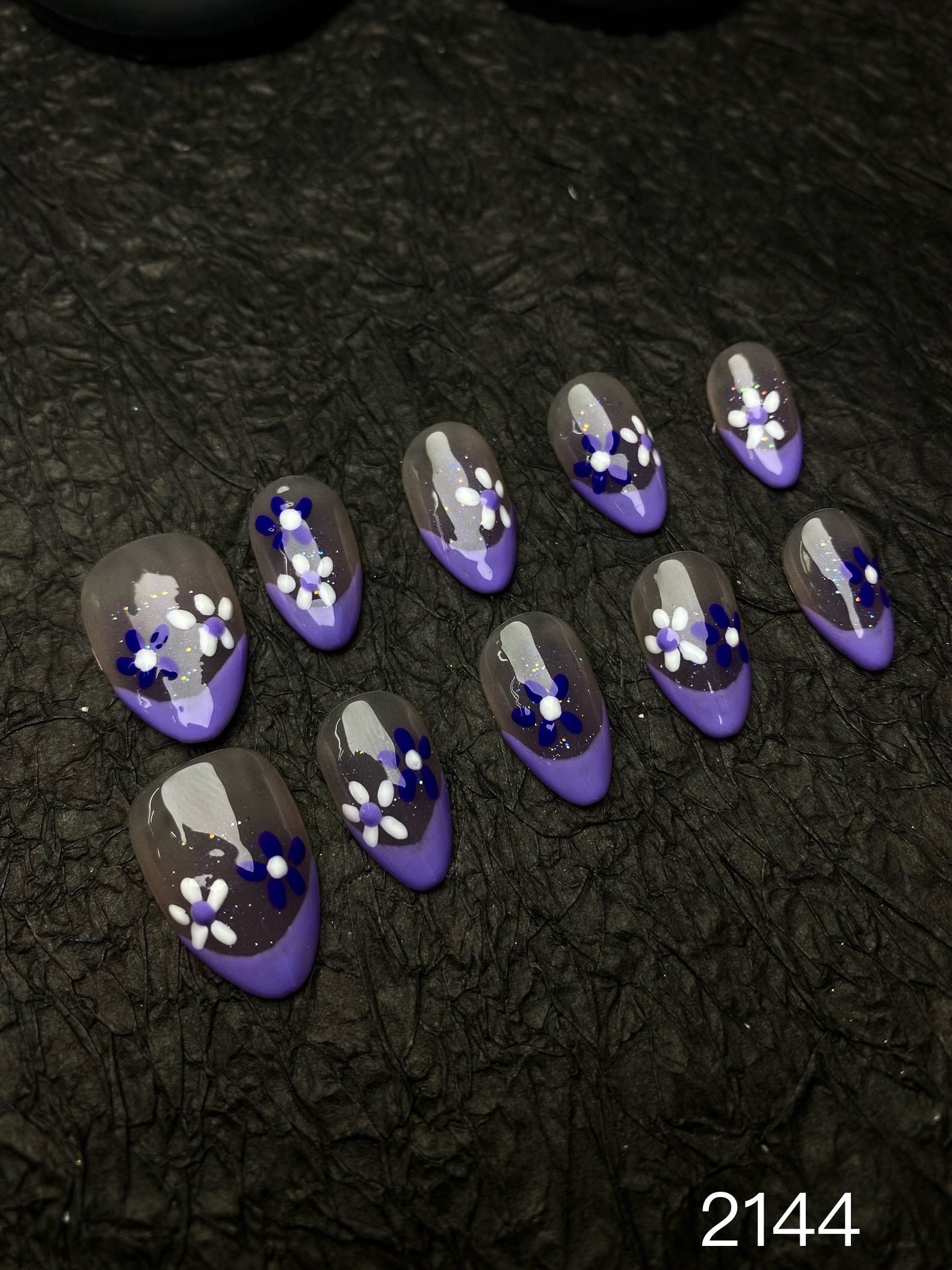 Short/ Purple flowers