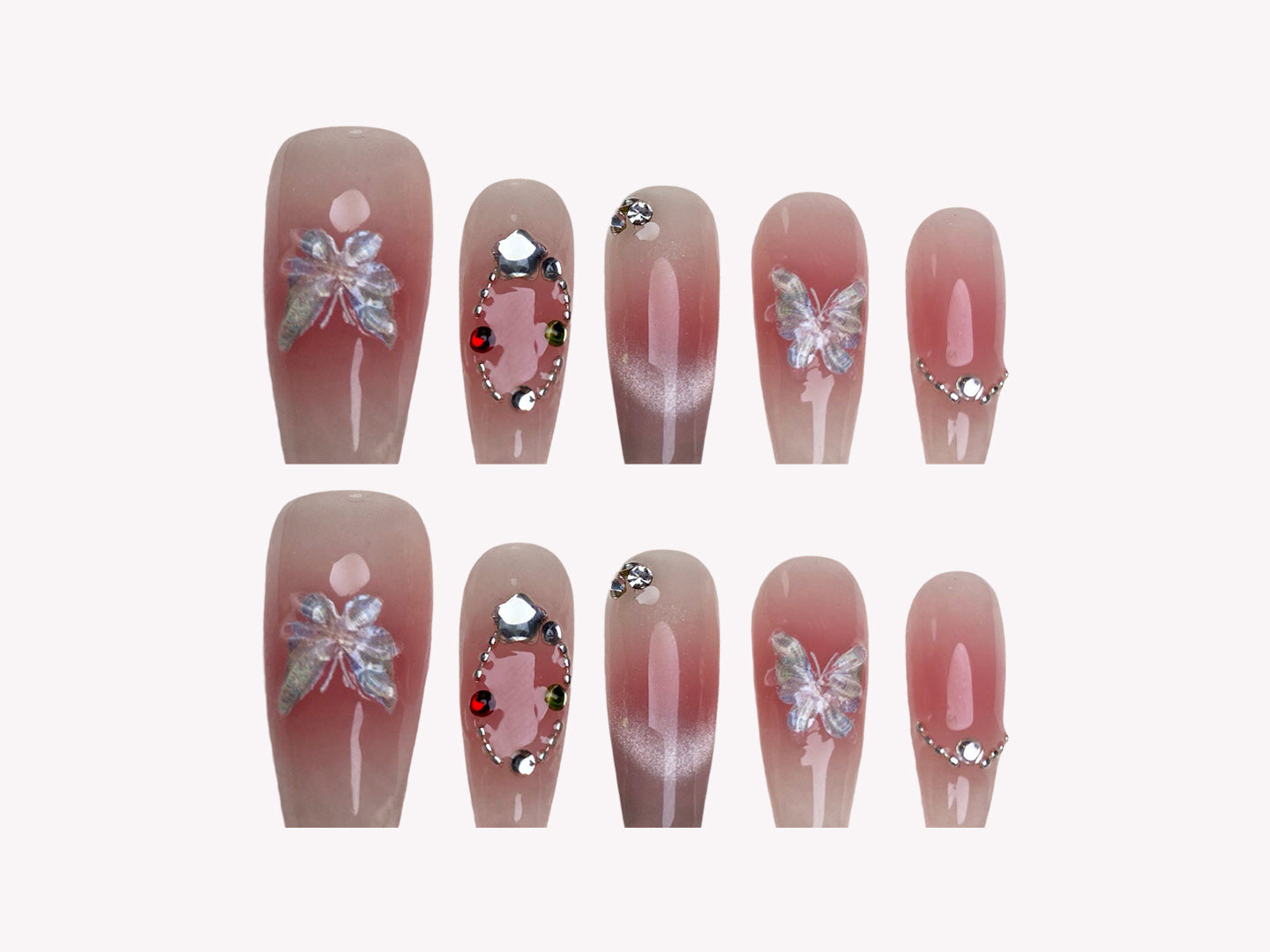 Butterfly On Petals 1445