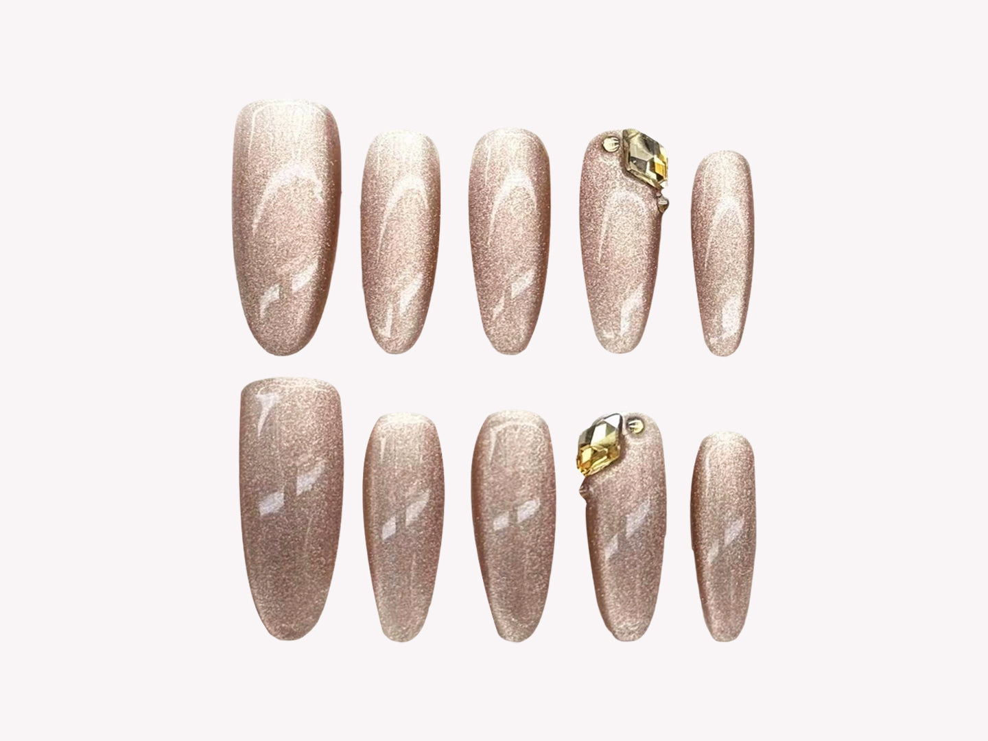 Pink & yellow crystal 1461