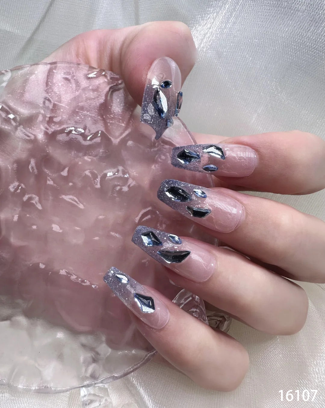 Blue crystal long 16107