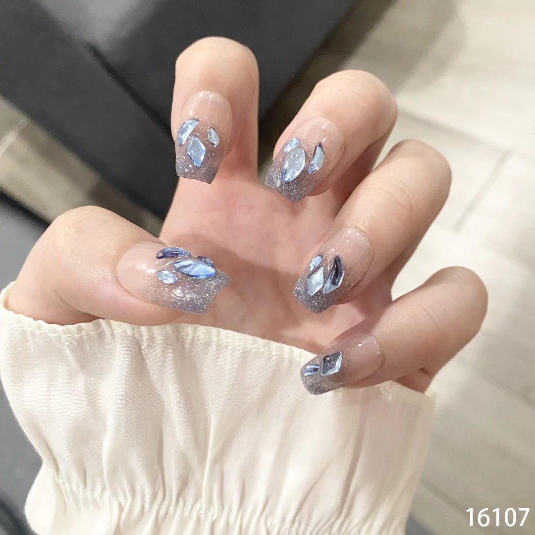 Blue crystal long 16107