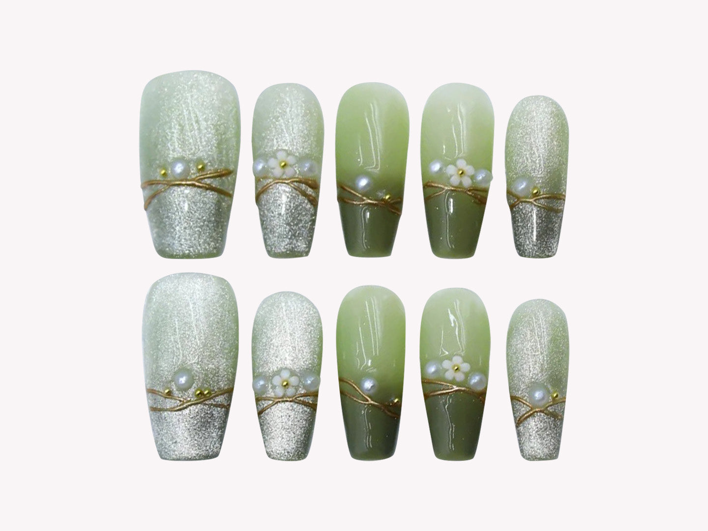 Green french-Cats eye 19193