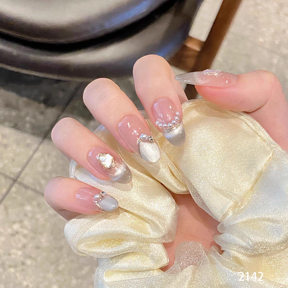 Skin Tone with Rhinestones (long)