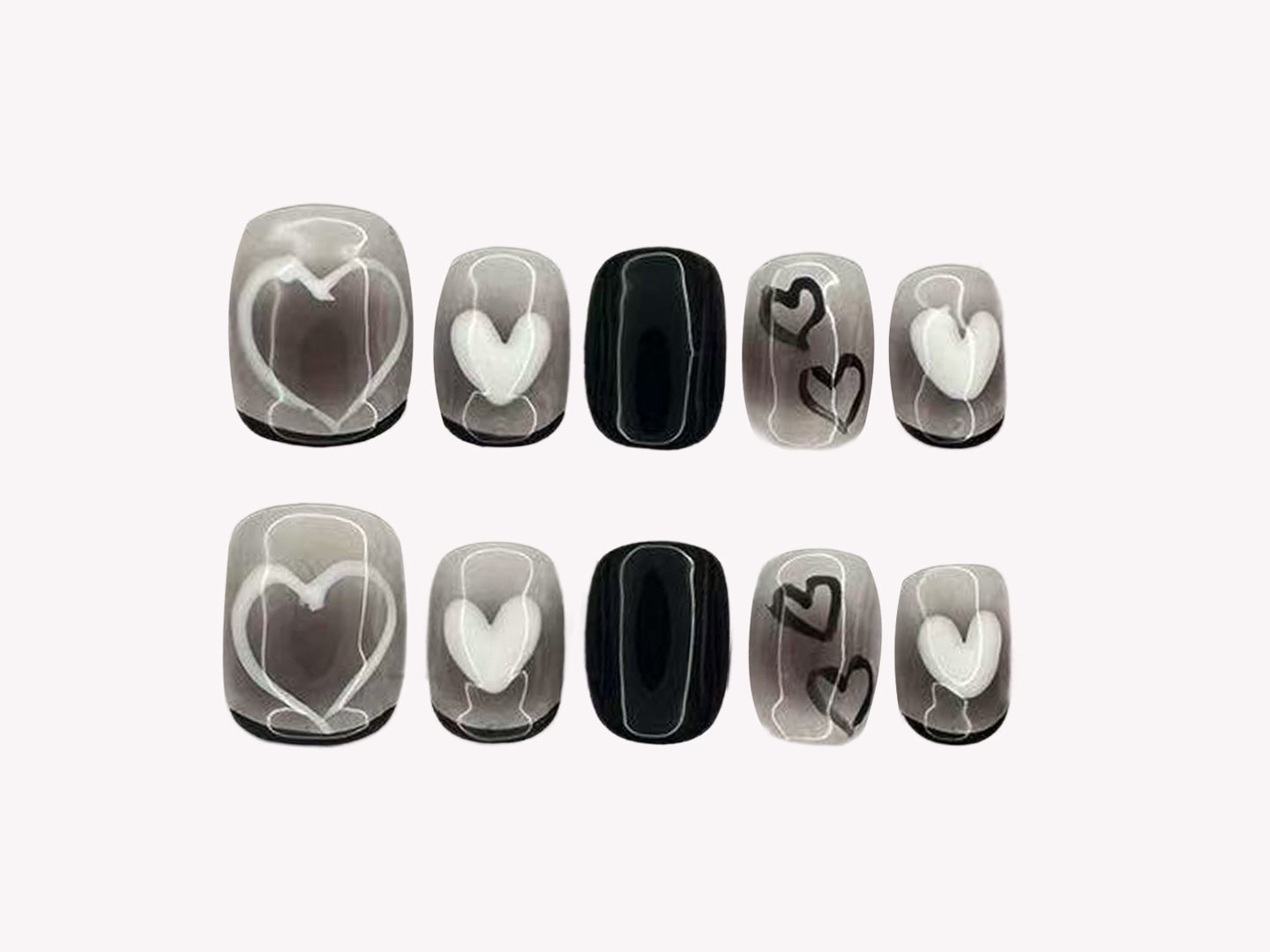 Short/ White heart 244