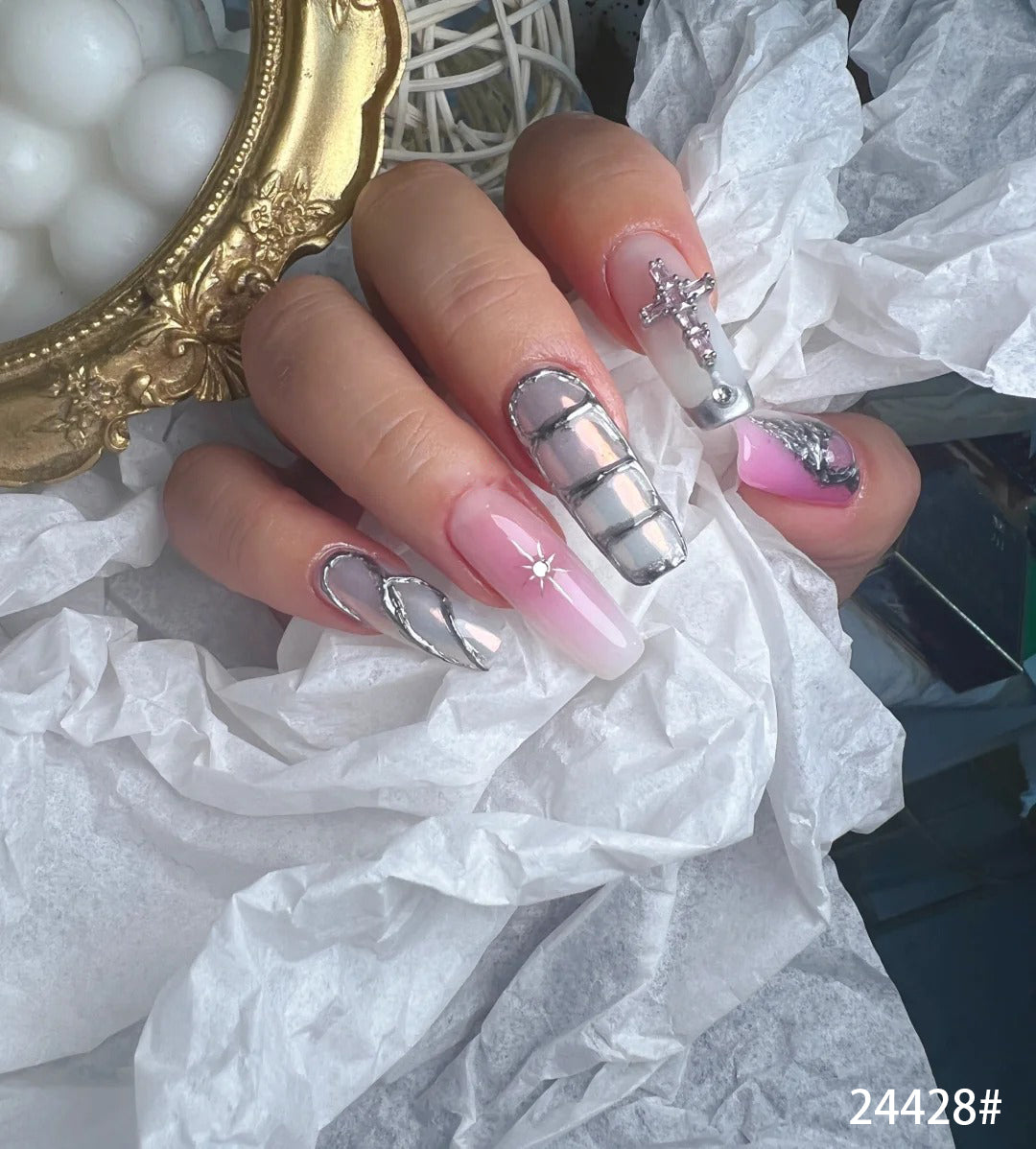 Pink & Silver 24428