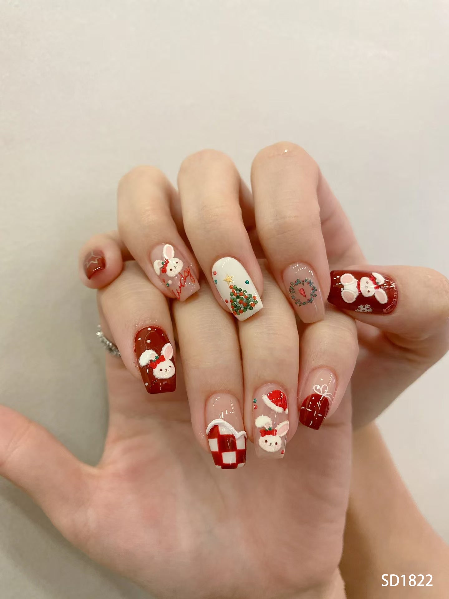 Holiday Bunny Nails SD1822