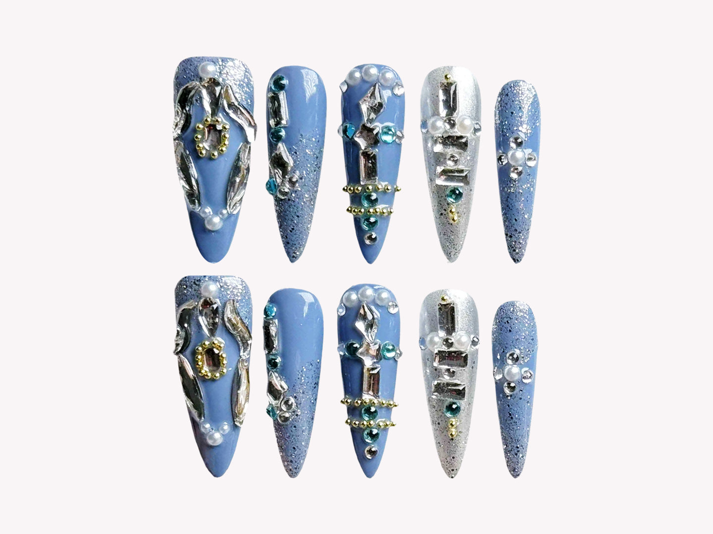 Crystals in blue WM0133