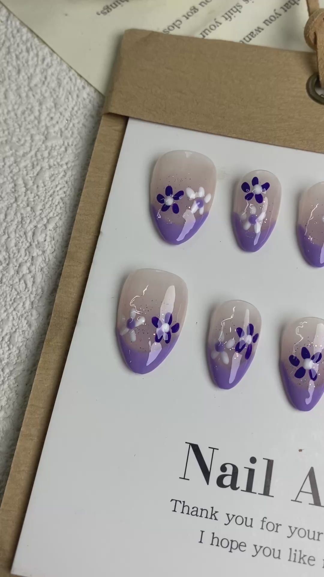 Short/ Purple flowers